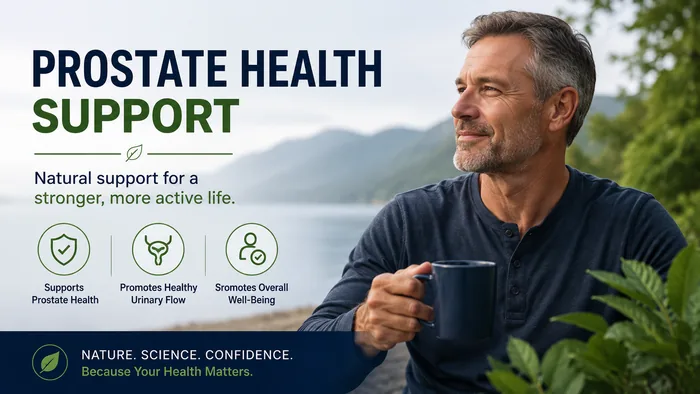 Prostate health support for active men over 40