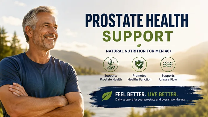 Natural prostate health support for men over 40