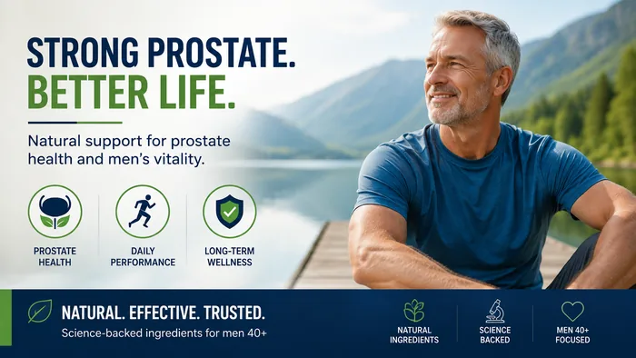 Active mature man representing prostate wellness and healthy aging